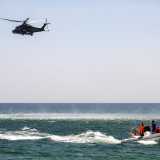 Aeronautica, esercitazione di salvataggio in mare